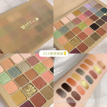 Cosméticos Productos de maquillaje Logotipo personalizado Paleta de sombras de ojos